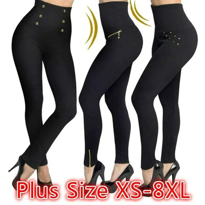 2022 New Women's High Waist Stovepipe Weight Loss Hip Hip Pants Shaping Leggings Shaping Pants Large Size Bodysuit Pants XS-8XL - Image 11
