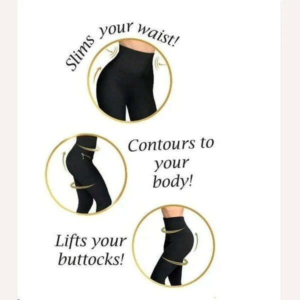 2022 New Women's High Waist Stovepipe Weight Loss Hip Hip Pants Shaping Leggings Shaping Pants Large Size Bodysuit Pants XS-8XL - Image 3
