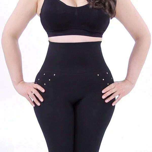2022 New Women's High Waist Stovepipe Weight Loss Hip Hip Pants Shaping Leggings Shaping Pants Large Size Bodysuit Pants XS-8XL - Image 5