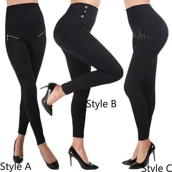 2022 New Women's High Waist Stovepipe Weight Loss Hip Hip Pants Shaping Leggings Shaping Pants Large Size Bodysuit Pants XS-8XL - Image 8
