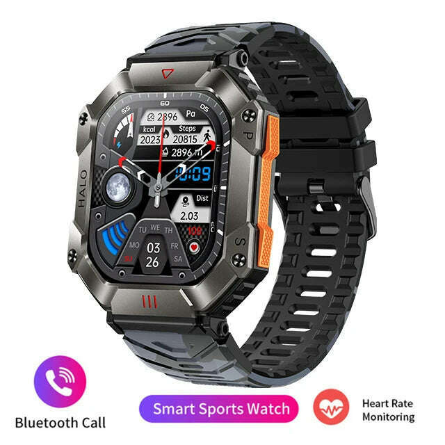 2024 New Men's Smart Watch Compass GPS Movement Track Smartwatch 650 mAh Large Battery Durable Military Smart Watches for Men - Image 9