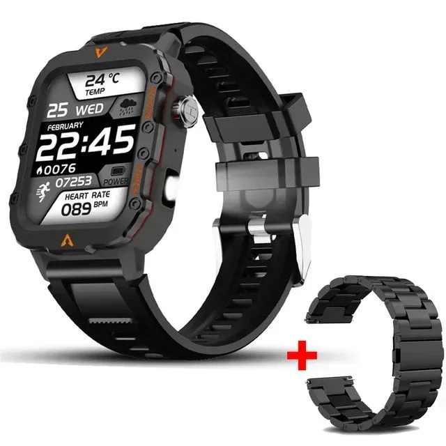2025 Smartwatch Military Outdoor Sports Watches For Man Woman LED Flashlight Health Monitoring 1.73 inch Bluetooth Watches New - Image 12