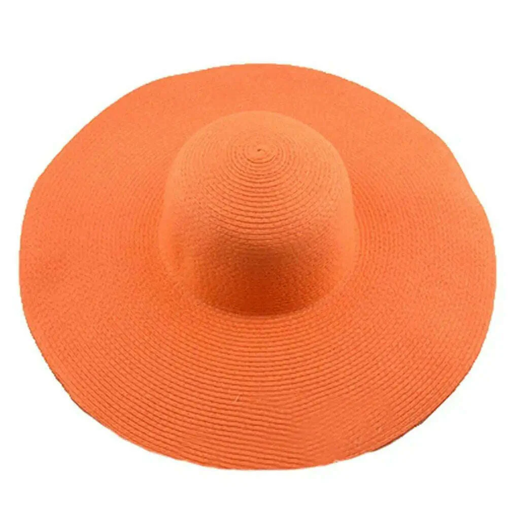 70cm Oversized Foldable Straw Hat Women Hat Super Big Wide Brim Sun Protection Summer Beach Hats Travel Vocation Ladies Cap - Image 10