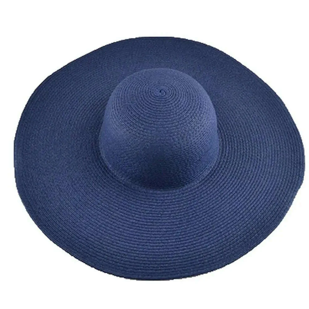 70cm Oversized Foldable Straw Hat Women Hat Super Big Wide Brim Sun Protection Summer Beach Hats Travel Vocation Ladies Cap - Image 19