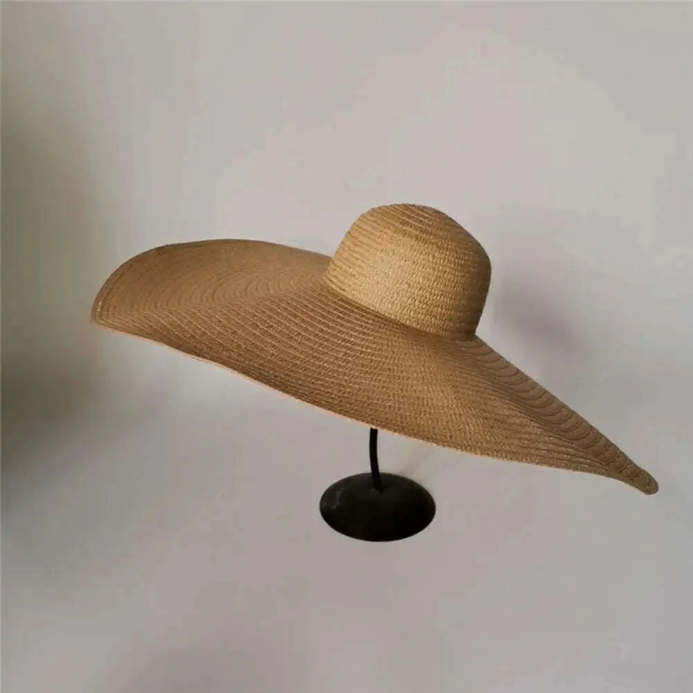 70cm Oversized Foldable Straw Hat Women Hat Super Big Wide Brim Sun Protection Summer Beach Hats Travel Vocation Ladies Cap - Image 21