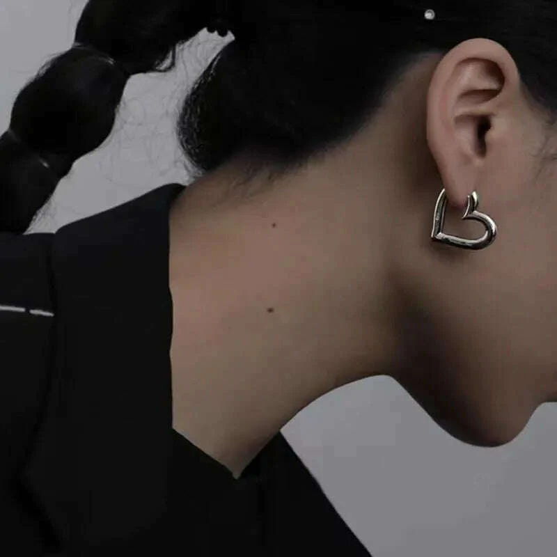 925 Sterling Silver Vintage Heart Earrings For Women Trendy Earring Jewelry Prevent Allergy Party Accessories G - Image 4