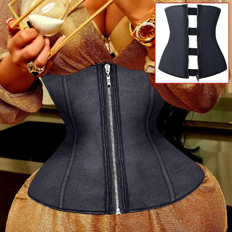AfruliA Fajas Colombian Girdles Waist Trainer High Compression BBL Shorts Tummy Control Sheath Flat Stomach Modeling Belt Corset - Image 12