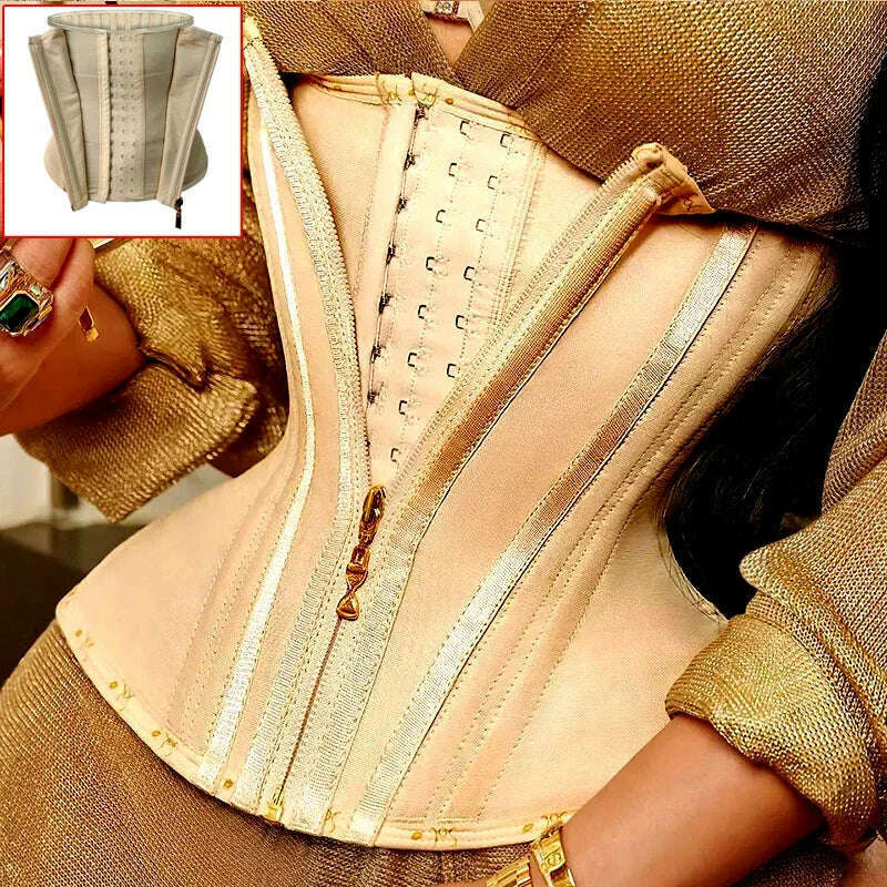AfruliA Fajas Colombian Girdles Waist Trainer High Compression BBL Shorts Tummy Control Sheath Flat Stomach Modeling Belt Corset - Image 9