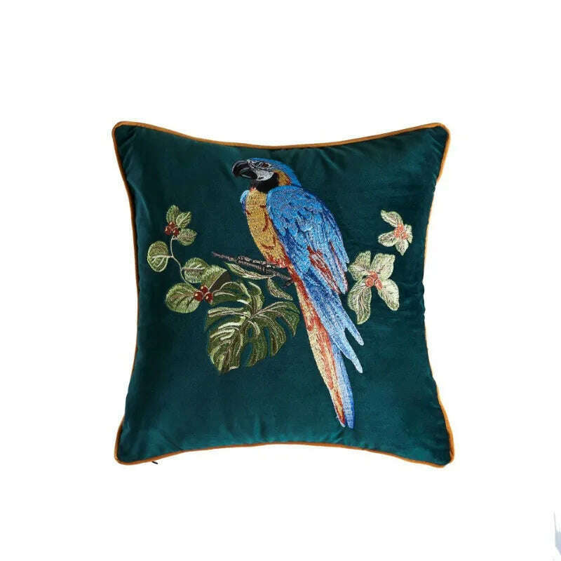 American Decorative Pillowcase Wild Animal Leopard Embroidered Pillow Case - Image 6