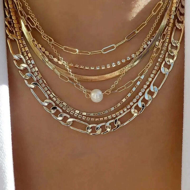 Bohemia Multilayer Crystal Butterfly Pendant Necklaces For Women Hollow Heart Choker Necklace Fashion Jewelry Party Gift N0321 - Image 12