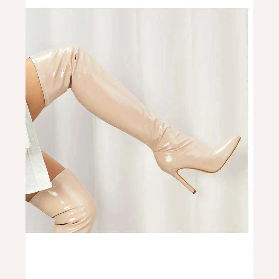Eilyken Sexy Stiletto High Heels Women Over-the-Knee Boots Pointed Toe Strippers Ladies Shoes Pole Dancing Long Botas De Mujer - Image 21
