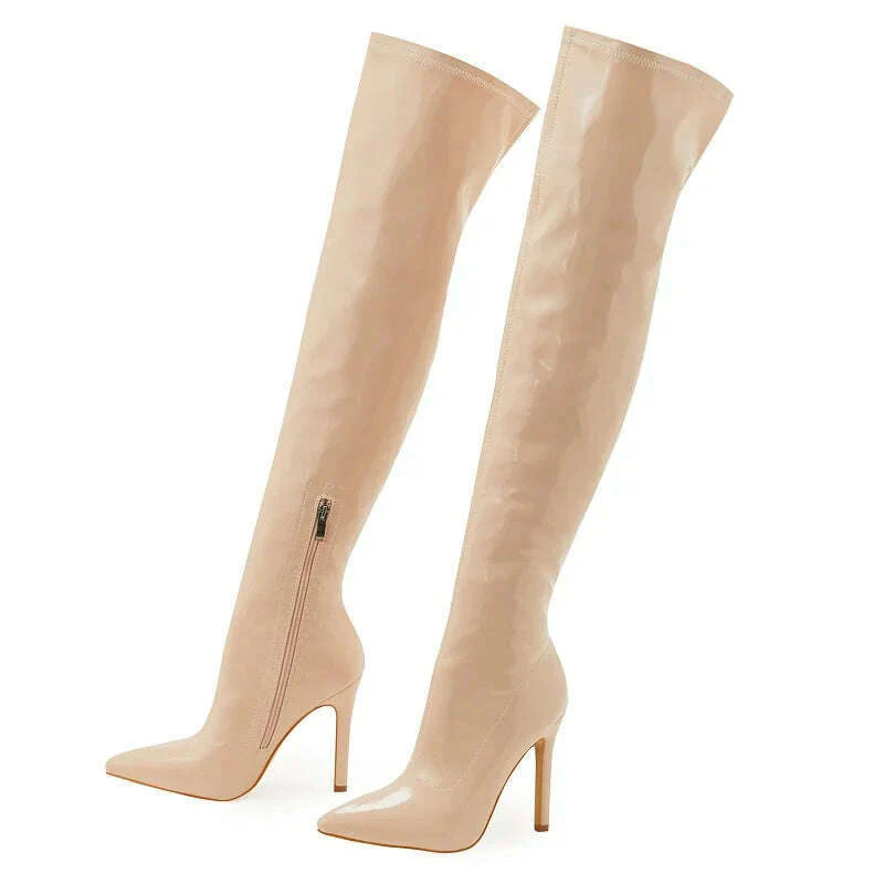 Eilyken Sexy Stiletto High Heels Women Over-the-Knee Boots Pointed Toe Strippers Ladies Shoes Pole Dancing Long Botas De Mujer - Image 9