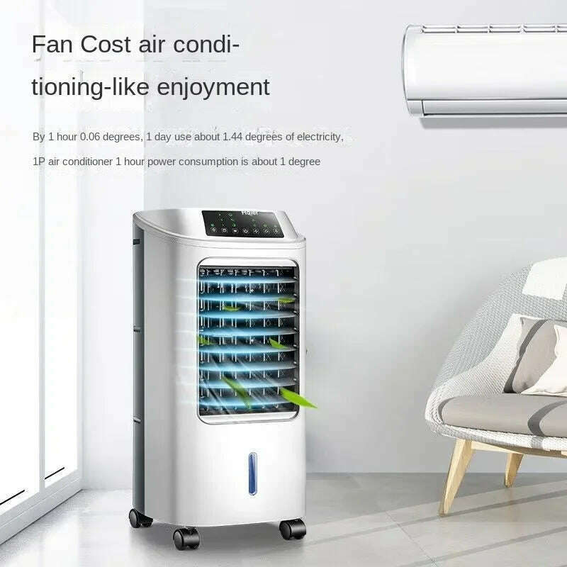 Haier Air Conditioner Fan Cooling Fan Humidification Refrigeration Bladeless Fan Household Air Conditioner Small Air Conditioner - Image 4