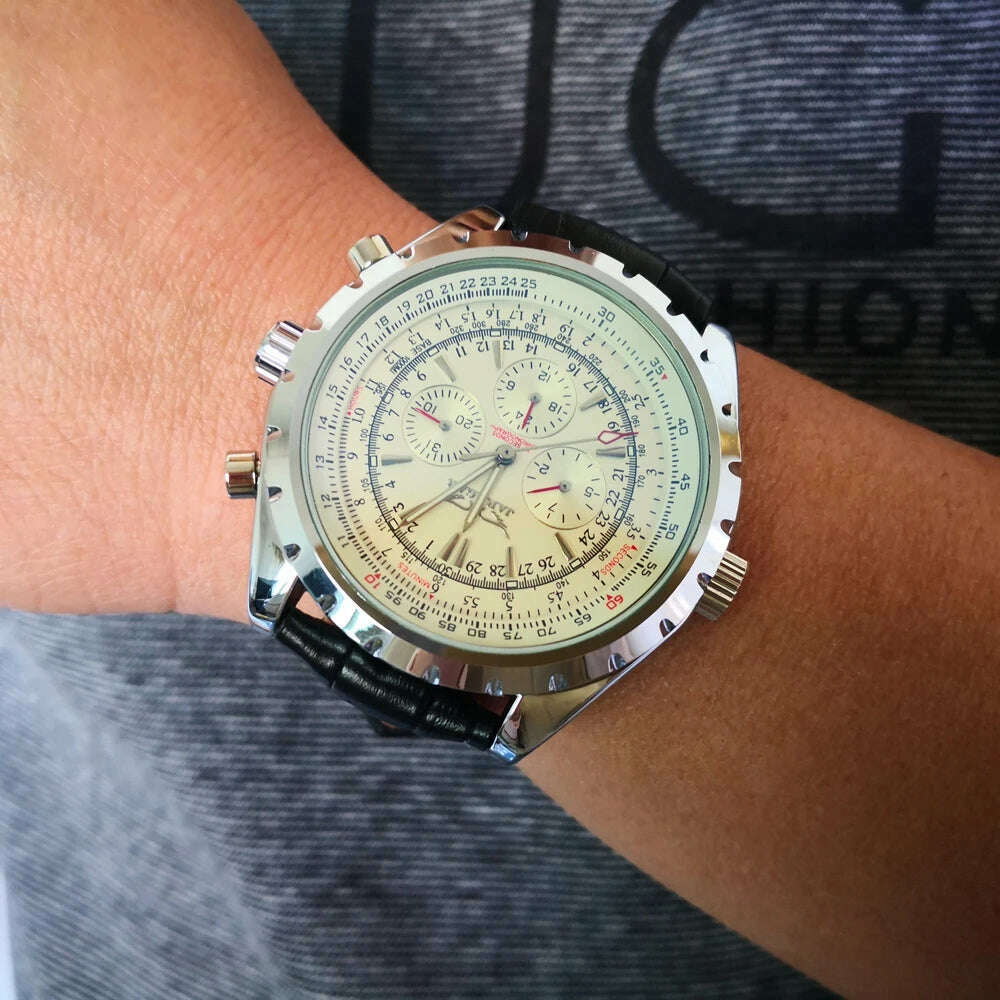 Jaragar Top Luxury Brand Men Watch Mens Fashion Mechanical Watches Man Casual Business Waterproof Wristwatch Relogio Masculino - Image 3