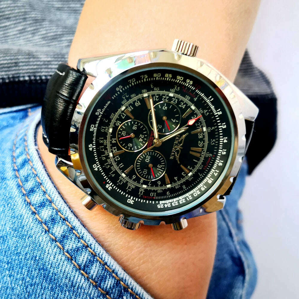 Jaragar Top Luxury Brand Men Watch Mens Fashion Mechanical Watches Man Casual Business Waterproof Wristwatch Relogio Masculino - Image 6