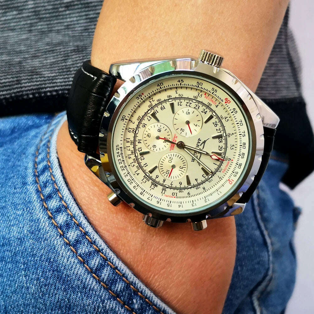 Jaragar Top Luxury Brand Men Watch Mens Fashion Mechanical Watches Man Casual Business Waterproof Wristwatch Relogio Masculino - Image 7