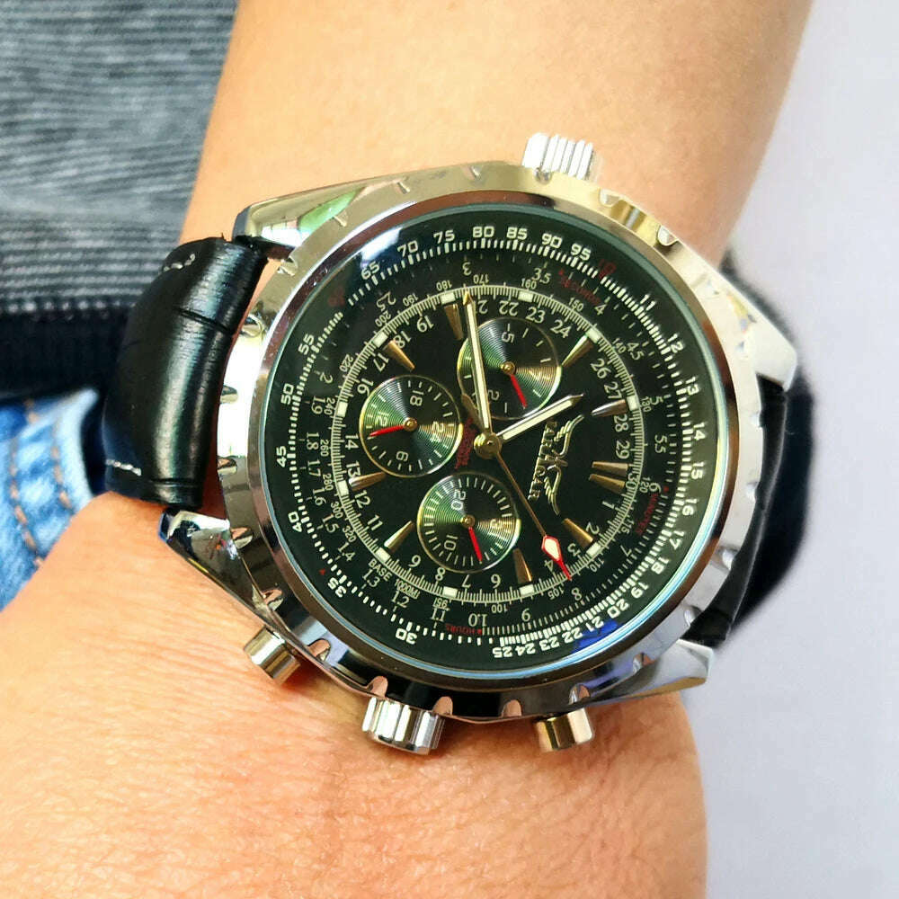 Jaragar Top Luxury Brand Men Watch Mens Fashion Mechanical Watches Man Casual Business Waterproof Wristwatch Relogio Masculino - Image 8