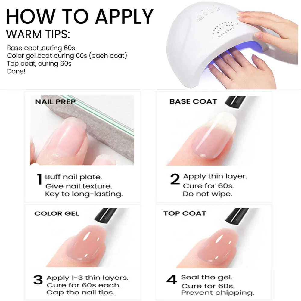 MAYCHAO 12ml Jelly Gel Nail Polish Semi Permanent Top Coat Soak Off UV LED Gel Art Nail Varnish Manicure Long Lasting Nail Gel - Image 22