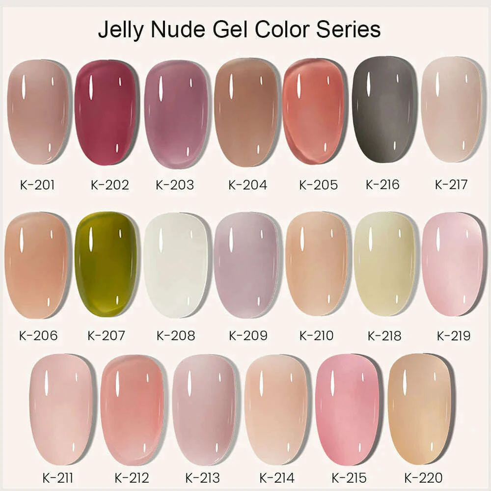 MAYCHAO 12ml Jelly Gel Nail Polish Semi Permanent Top Coat Soak Off UV LED Gel Art Nail Varnish Manicure Long Lasting Nail Gel - Image 26