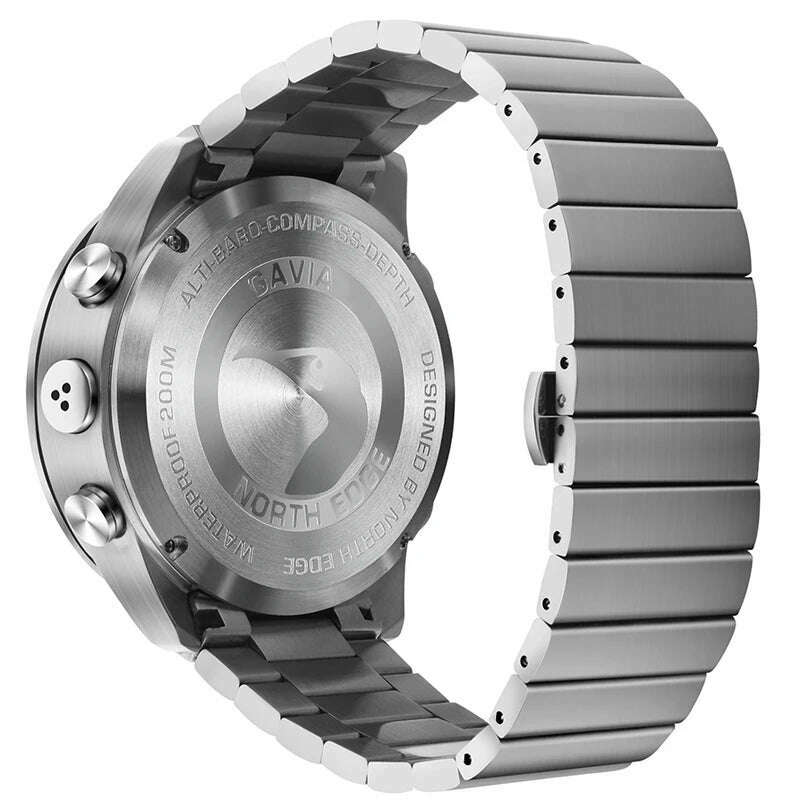Men Dive Sports Digital watch Mens Watches Military Army Luxury Full Steel Business Waterproof 200m Altimeter Compass NORTH EDGE - Image 12