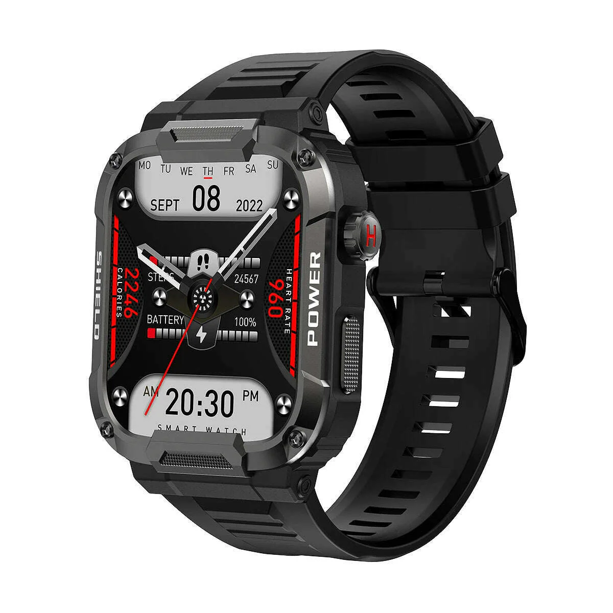 Men Smart Watch Military Healthy Monitor AI Voice Bluetooth Call Fitness Waterproof Sports Smartwatch for IOS Android Phone 2023 - Image 7