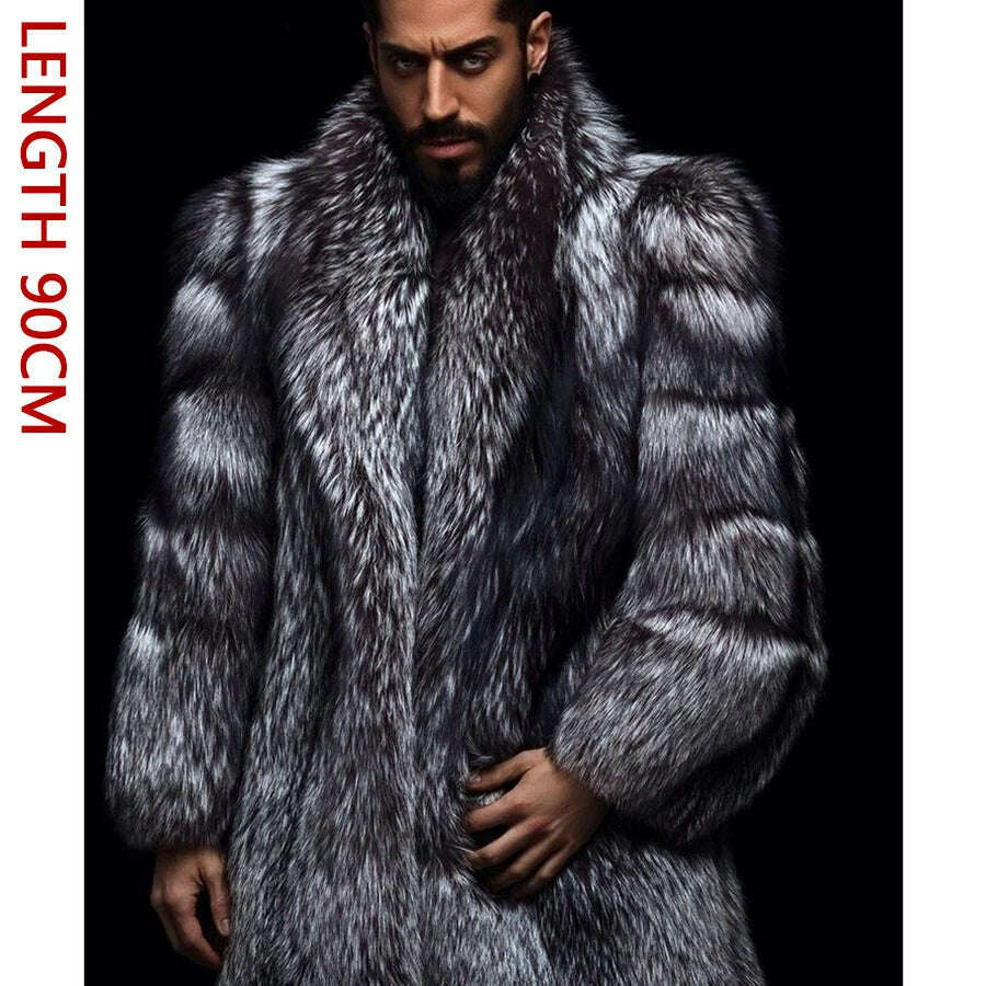 Natural Fox Fur Clothes Real Fox Fur Coat Winter Men Big Large Suit Collar Warm Thick Best Selling Styles - Image 17