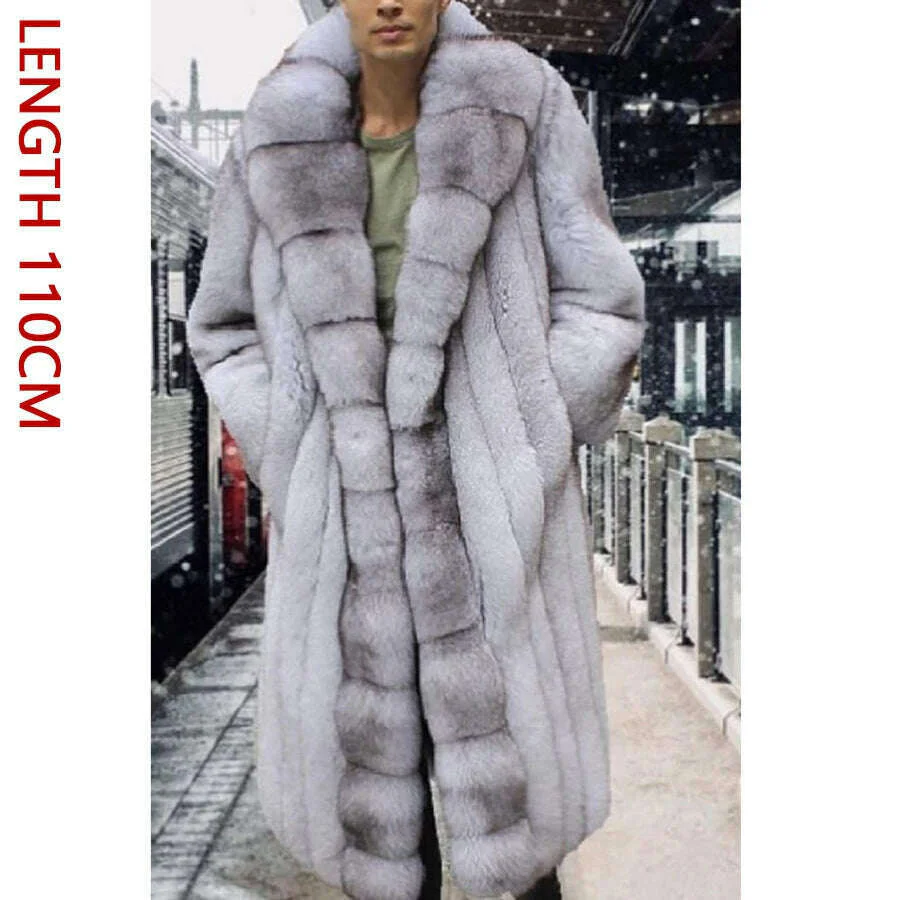 Natural Fox Fur Clothes Real Fox Fur Coat Winter Men Big Large Suit Collar Warm Thick Best Selling Styles - Image 23
