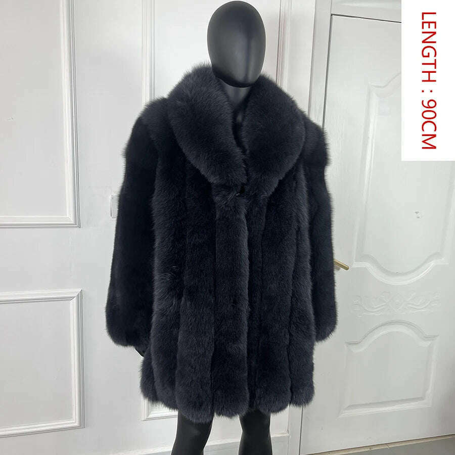 Natural Fox Fur Clothes Real Fox Fur Coat Winter Men Big Large Suit Collar Warm Thick Best Selling Styles - Image 26