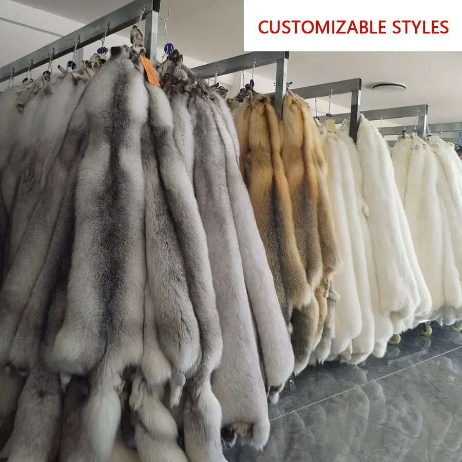 Natural Fox Fur Clothes Real Fox Fur Coat Winter Men Big Large Suit Collar Warm Thick Best Selling Styles - Image 3