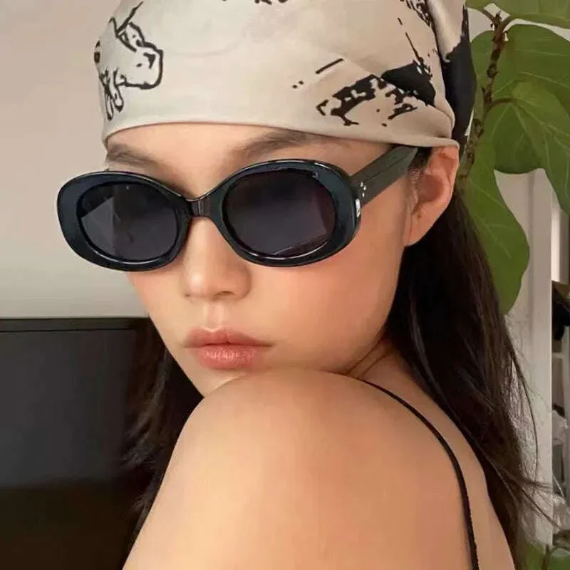 New Fashion Summer Vintage Small Square Frame Oval Sunglasses Women Retro Punk Rectangle Sun Glasses Eyewear Shades - Image 5