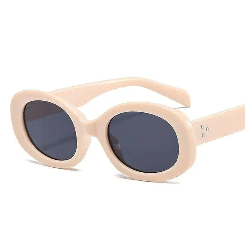 New Fashion Summer Vintage Small Square Frame Oval Sunglasses Women Retro Punk Rectangle Sun Glasses Eyewear Shades - Image 8