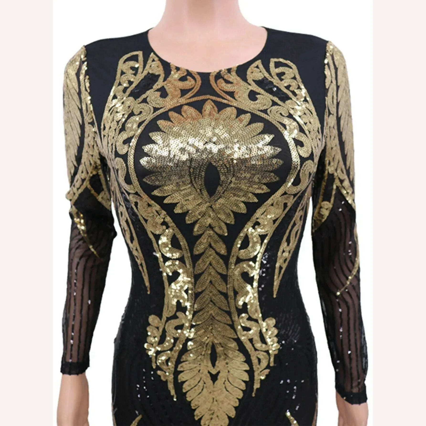 Sexy Long sleeve Sequin bodycon jumpsuit women body bodysuit one piece birthday party nightclub outfits womens jumpsuits overall - Image 4