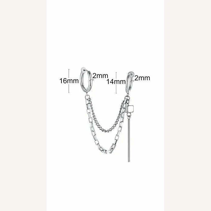 Stainless Steel Four Pointed North Star Huggie Hoops Earrings For Men Piercing Or No Piercing Cross Jewelry Gift For Her Him - Image 21