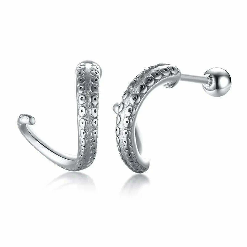 Stainless Steel Four Pointed North Star Huggie Hoops Earrings For Men Piercing Or No Piercing Cross Jewelry Gift For Her Him - Image 28