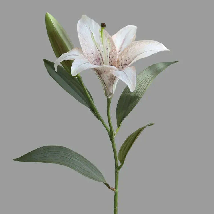 SunMade Retro Lily Branch Silk Artificial Flowers Home Decor Wedding dDecoration Flower Arrangement Accessaries Blue Flores Xmas - Image 11