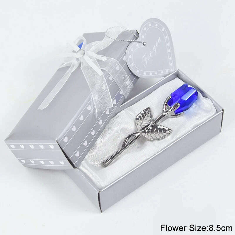 Valentines Day Gift I Love You Crystal Bear Artificial Rose Flowers Teacher Mothers Day Wedding Birthday Party Gifts for guests - Image 13