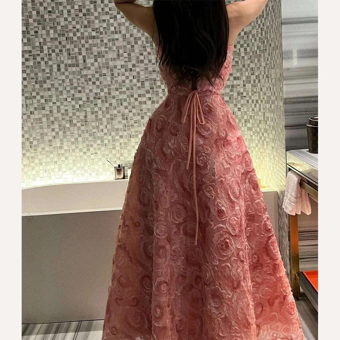 WEIYIN Custom Size Prom Dress Strapless Women 2024 New 3D Roseleaf Fashion Evening Gowns formal occasion dresses - Image 5