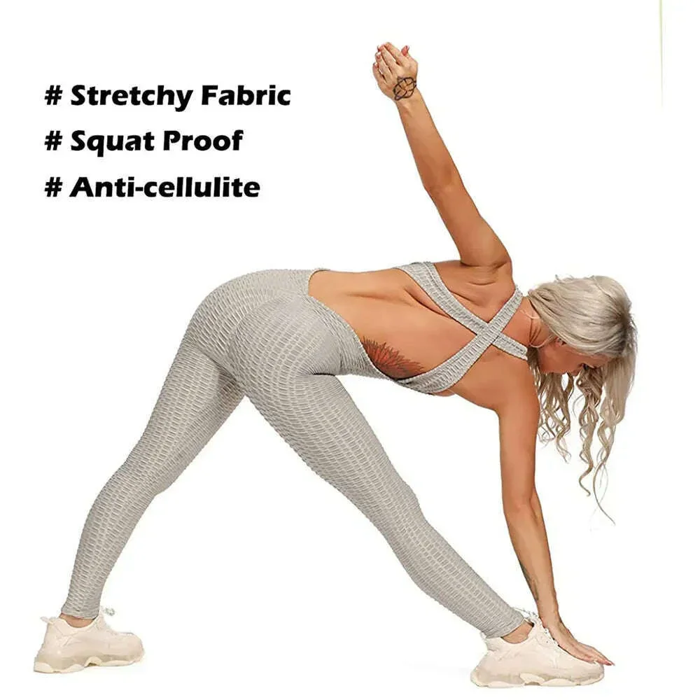 Women Halter Yoga Set Black Activewear Sexy Bandage Sleeveless Jumpsuit Skinny Rompers Solid Elastic Bodycon Fitness Sport Suits - Image 6