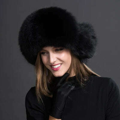 Women Natural Raccoon Fur Caps Ushanka Hats for Winter Thick Warm Ears Fashion Bomber Pom Pom Hat Lady Real Fox Fur Cap Pompon - Image 16